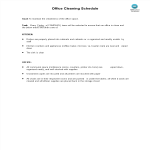 template topic preview image Office Cleaning Schedule