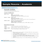 template topic preview image College Academic Resume