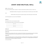 Joint And Mutual Will gratis en premium templates
