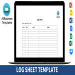 Log Sheet gratis en premium templates