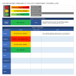 Vorschaubild der VorlageProject Status report Excel spreadsheet sample