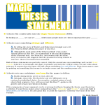 template topic preview image Magic Thesis Statement