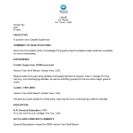 template topic preview image Sample Golf Caddie Supervisor Resume