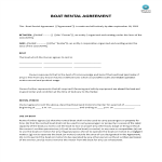 template preview imageBoat Rental Agreement Template