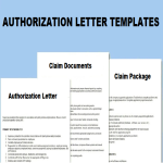 template topic preview image Authorization Letter To Claim