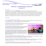 template topic preview image Dance Leadership Award Sample