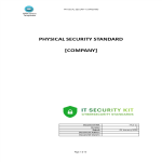 Vorschaubild der VorlagePhysical Security IT Standard