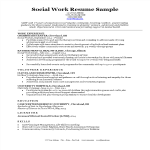template topic preview image Social Work Resume