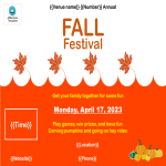 Vorschaubild der VorlageFall Festival Flyer