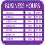 image Business Hours A4 template