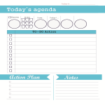 template preview imageDaily Agenda To Do List Template