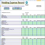 template topic preview image Wedding Expense Budget Record