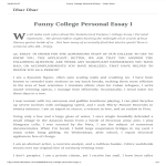 template topic preview image Funny College Personal Essay