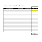construction schedule template sheet in excel gratis en premium templates
