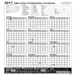 template topic preview image Basic Attendance Calendar