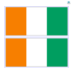 Cote D'Ivoire Flag gratis en premium templates