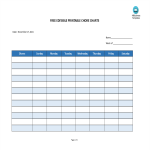 Free Editable Printable Chore Charts gratis en premium templates