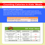 Fast Food Calorie Chart gratis en premium templates