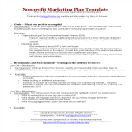 template topic preview image Non Profit Marketing Plan