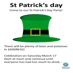 template preview imageSt Patricks Day Poster