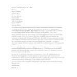 template topic preview image Preschool Teacher Cover Letter