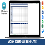 Work Schedule gratis en premium templates