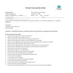 template preview imageFree Project Evaluation Checklist