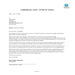 template topic preview image Commercial Lease Letter Of Intent