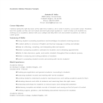 template topic preview image Academic Advisor Resume