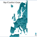 Map of Countries in Europe Outline gratis en premium templates