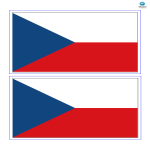 template preview imageCzech Republic Flag