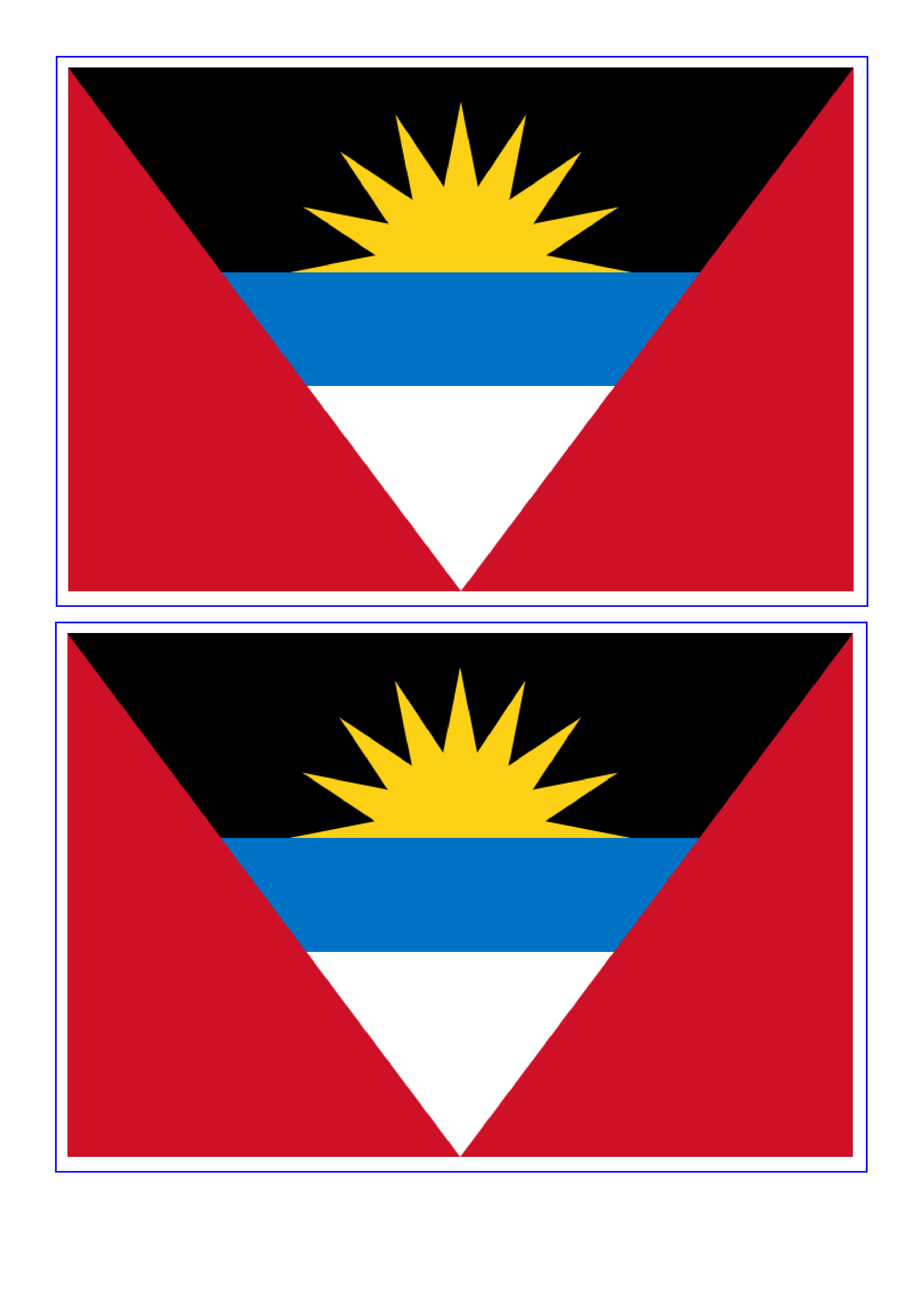 template preview imageAntigua And Barbuda Flag