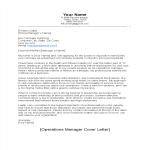 template preview imageCover Letter for Operations Manager