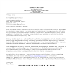 template topic preview image Police Officer Cover Letter