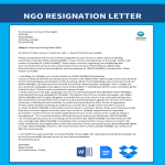 Nonprofit Resignation Letter gratis en premium templates