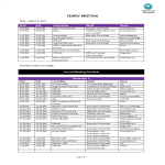 template topic preview image Yearly Meeting Schedule
