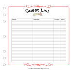 template topic preview image Wedding Guest List Spreadsheet
