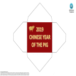 2019 Chinese New Year of the Pig Red Envelope gratis en premium templates