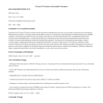 template topic preview image Project Finance Associate Resume sample