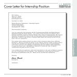 template topic preview image Graduate Internship Job Application Letter