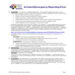 template topic preview image Emergency Management Incident Report template