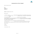 template topic preview image Resignation Letter Format template
