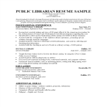 template topic preview image Public Librarian Resume
