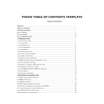 Research Table of Contents Template gratis en premium templates