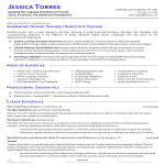template topic preview image Elementary School Teacher CV template