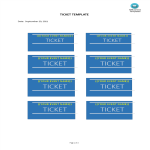template topic preview image Ticket Template