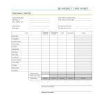 template topic preview image Simple Time sheet worksheet