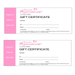 template topic preview image Romance Gift Certificate Word