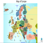 Map of Europe Outline gratis en premium templates