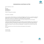 template preview imageResignation Acceptance letter template
